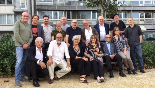 © Galerie Liehrmann - Dany Liehrmann et les artistes présents pour le venissage “30 ans, 30 artistes”
