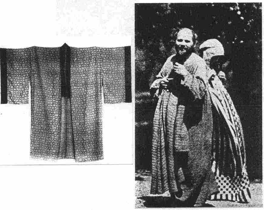 Gustav Klimt en kimono traditionnel