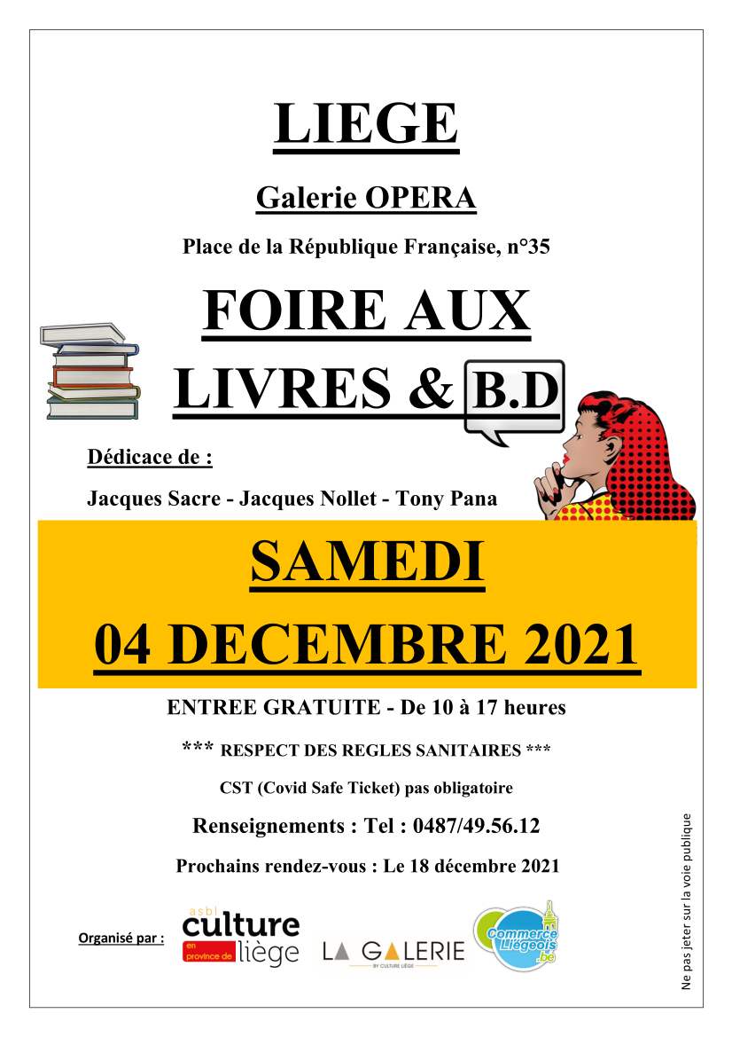 Foire aux Livres du 04 Décembre 2021