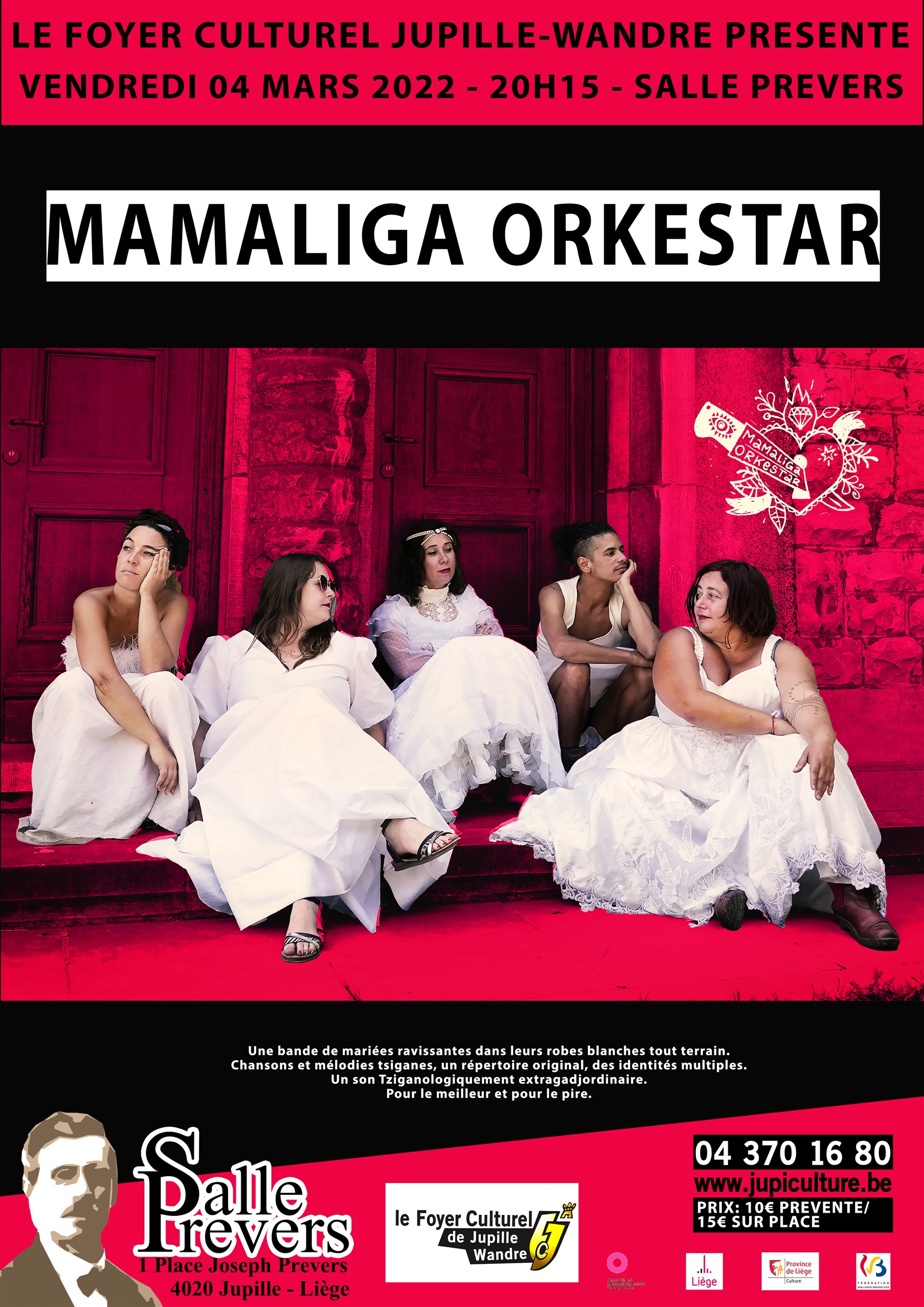Mamaliga Orkestar au Foyer culturel de Jupille-Wandre