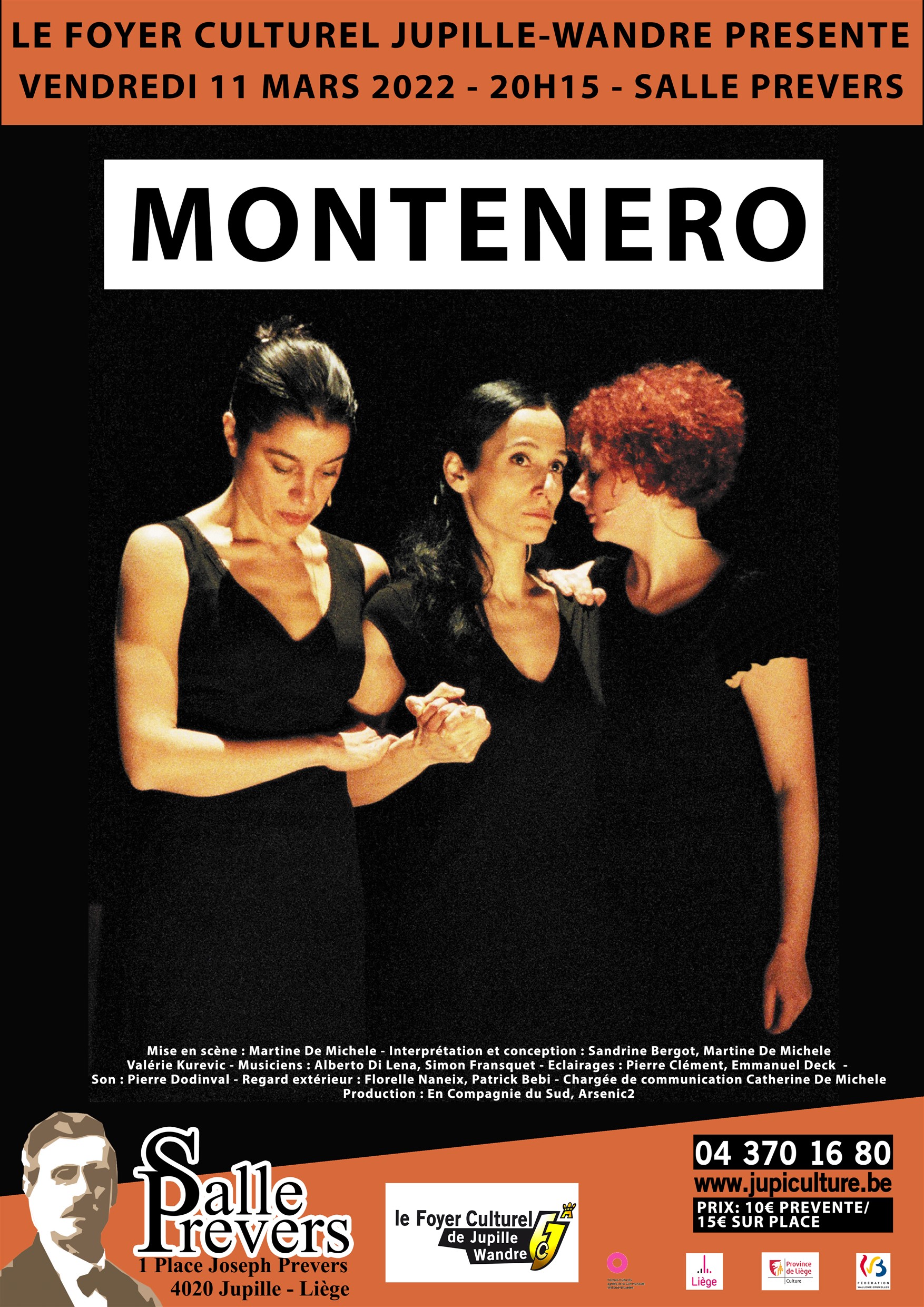 Montenero - En cie du Sud au Foyer culturel de Jupille-Wandre