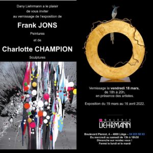 Exposition Frank Jons et Charlotte Champion à la Galerie Liehrmann