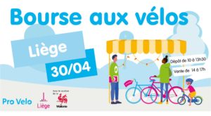Bourse aux Vélos organisée par Pro Vélo Liège