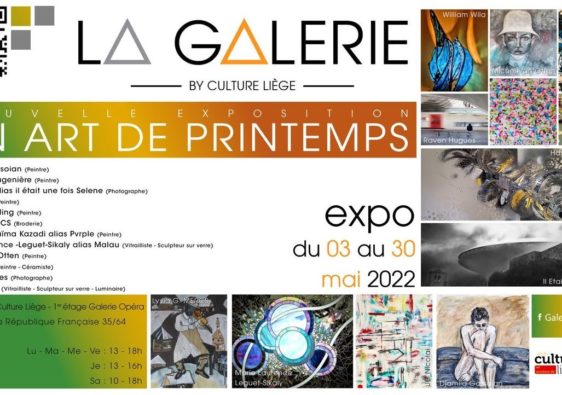 Affiche de l'exposition "Un art de printemps"