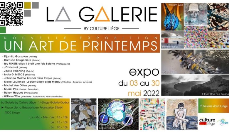 Affiche de l'exposition "Un art de printemps"