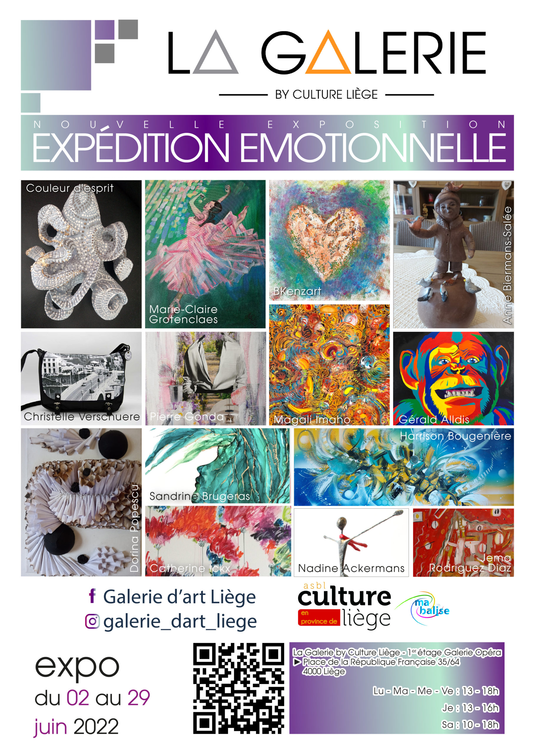 « Expédition émotionnelle » à la Galerie by Culture Liège
