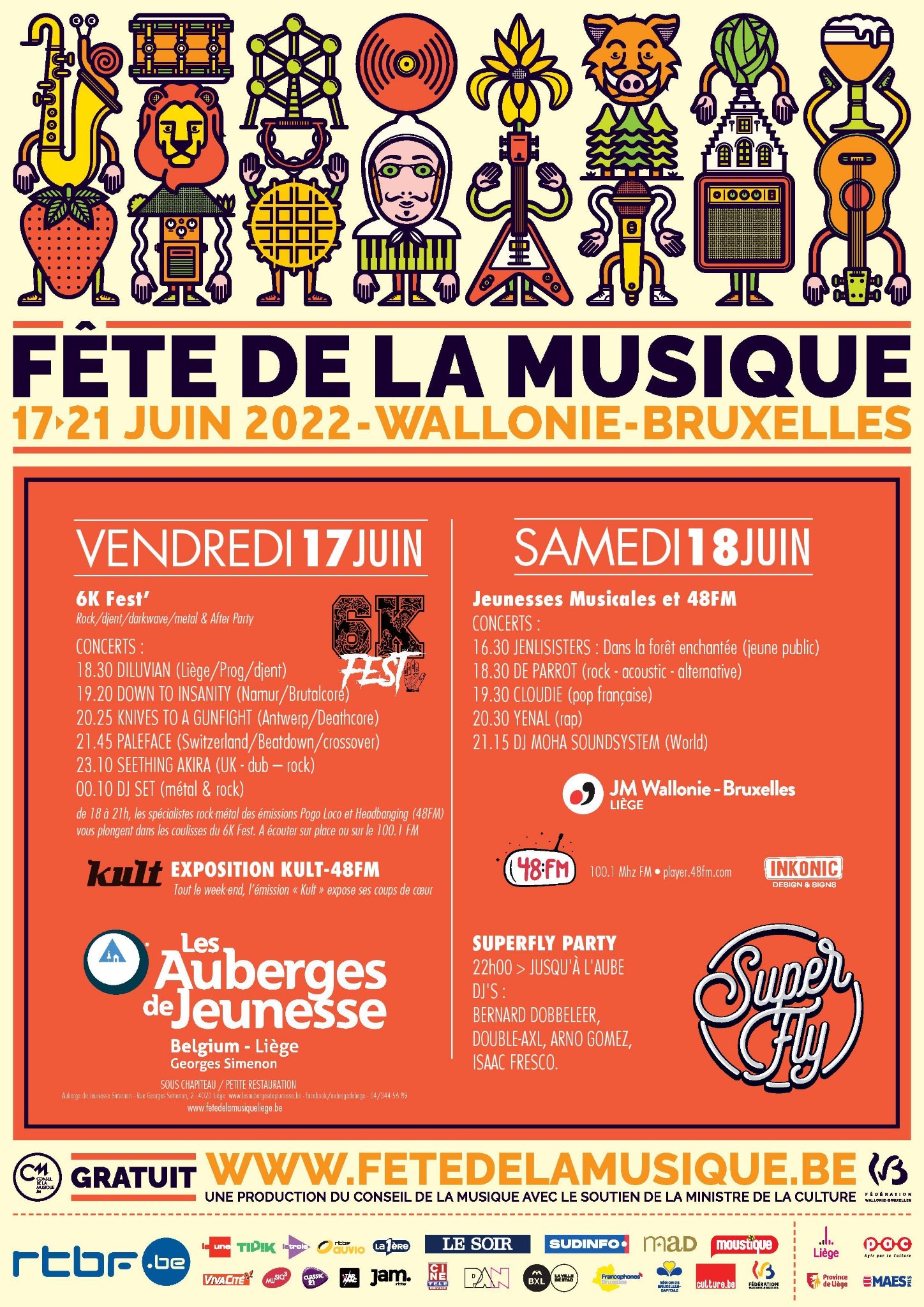 FÊTE DE LA MUSIQUE 2022 - Auberge Jeunesse Liège Georges Simenon