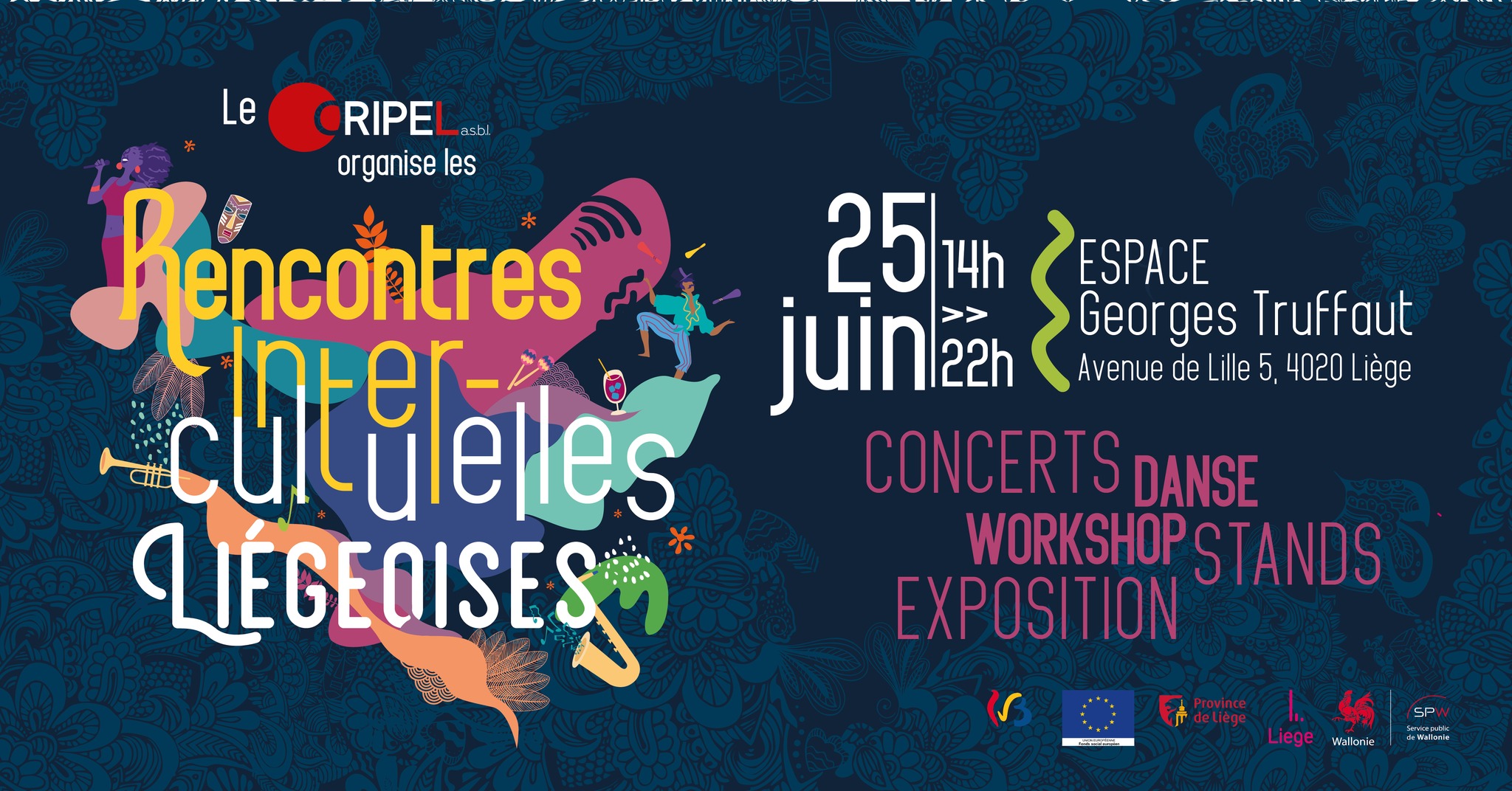 Les Rencontres Interculturelles Liègeoises à l'Espace Georges Truffaut à Liège