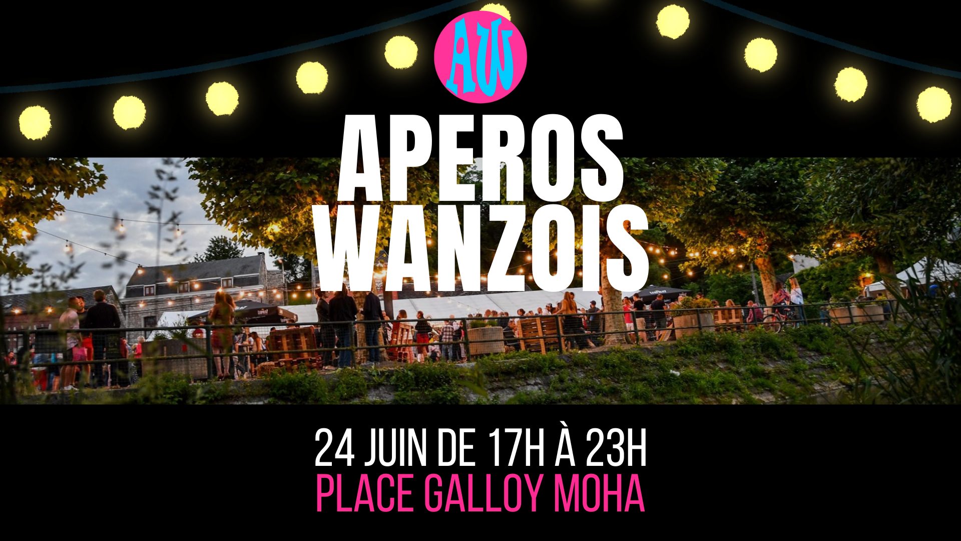 Apéros Wanzois 2022 sur la Place Galloy à Moha