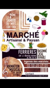 Marché Artisanal et Paysan au Pré du Fa à Ferrières