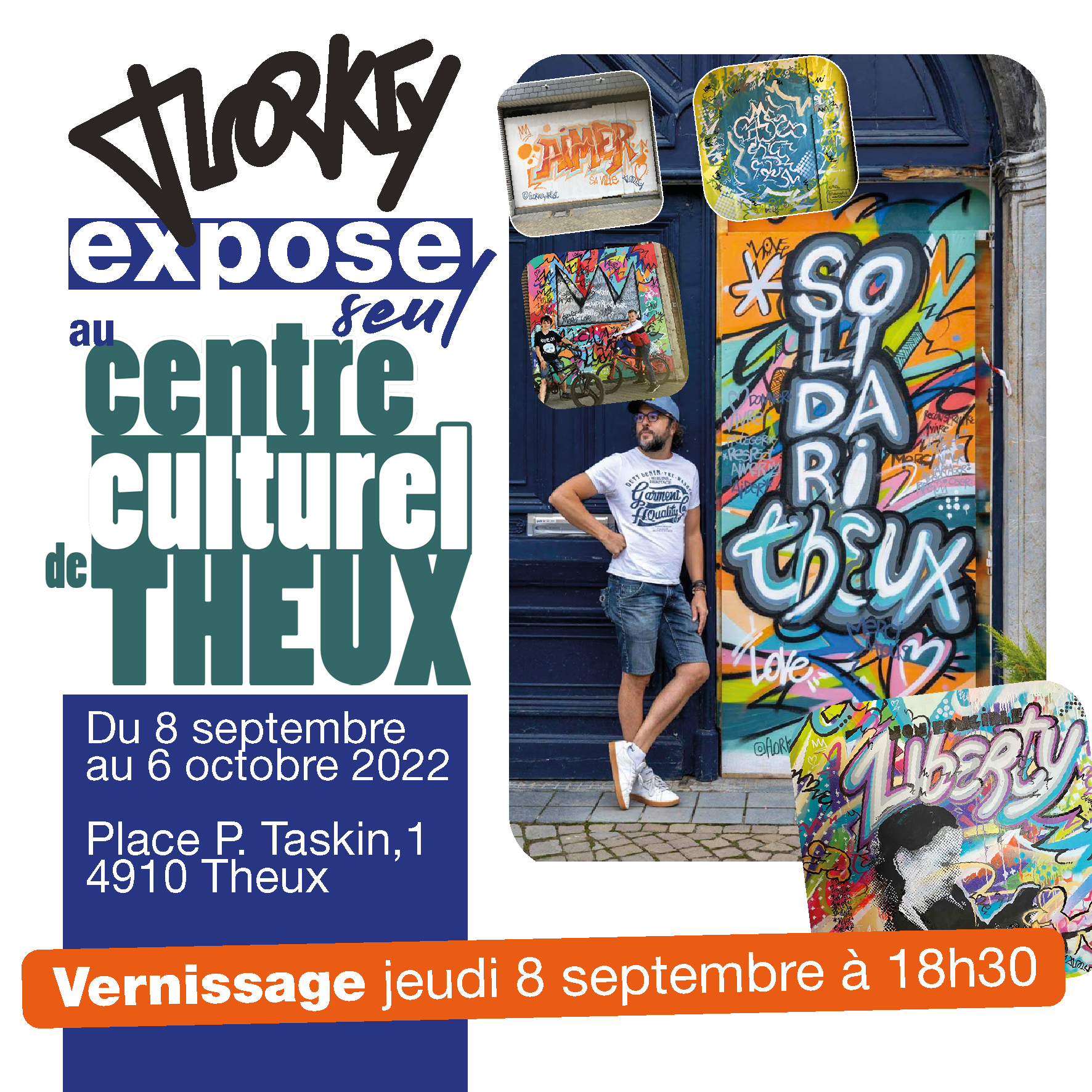 Florkey expose au Centre Culturel de Theux Place Pascal Taskin à THEUX