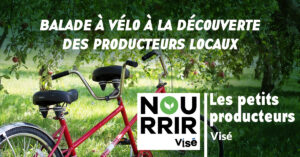 Balade à vélo à la découverte des producteurs locaux sur l'ïle Robinson à VISÉ