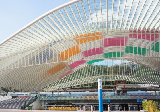 Inauguration de l'Oeuvre de Daniel Buren à la Gare de Liège-Guillemins