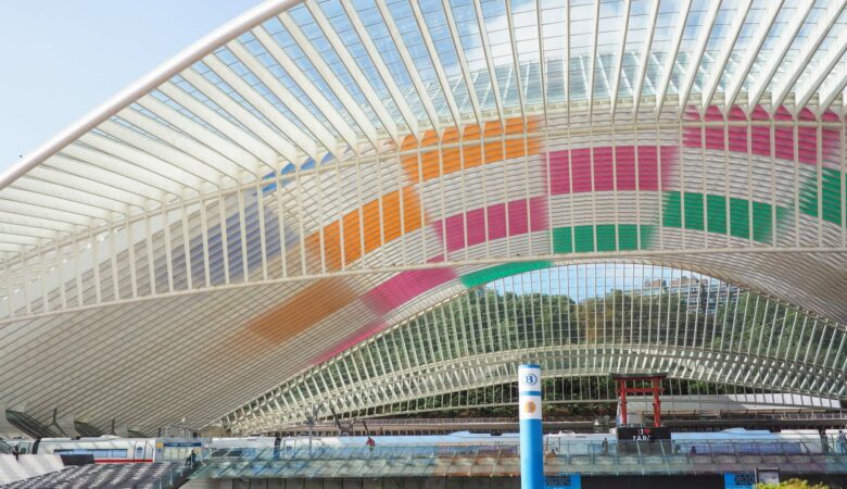 Inauguration de l'Oeuvre de Daniel Buren à la Gare de Liège-Guillemins