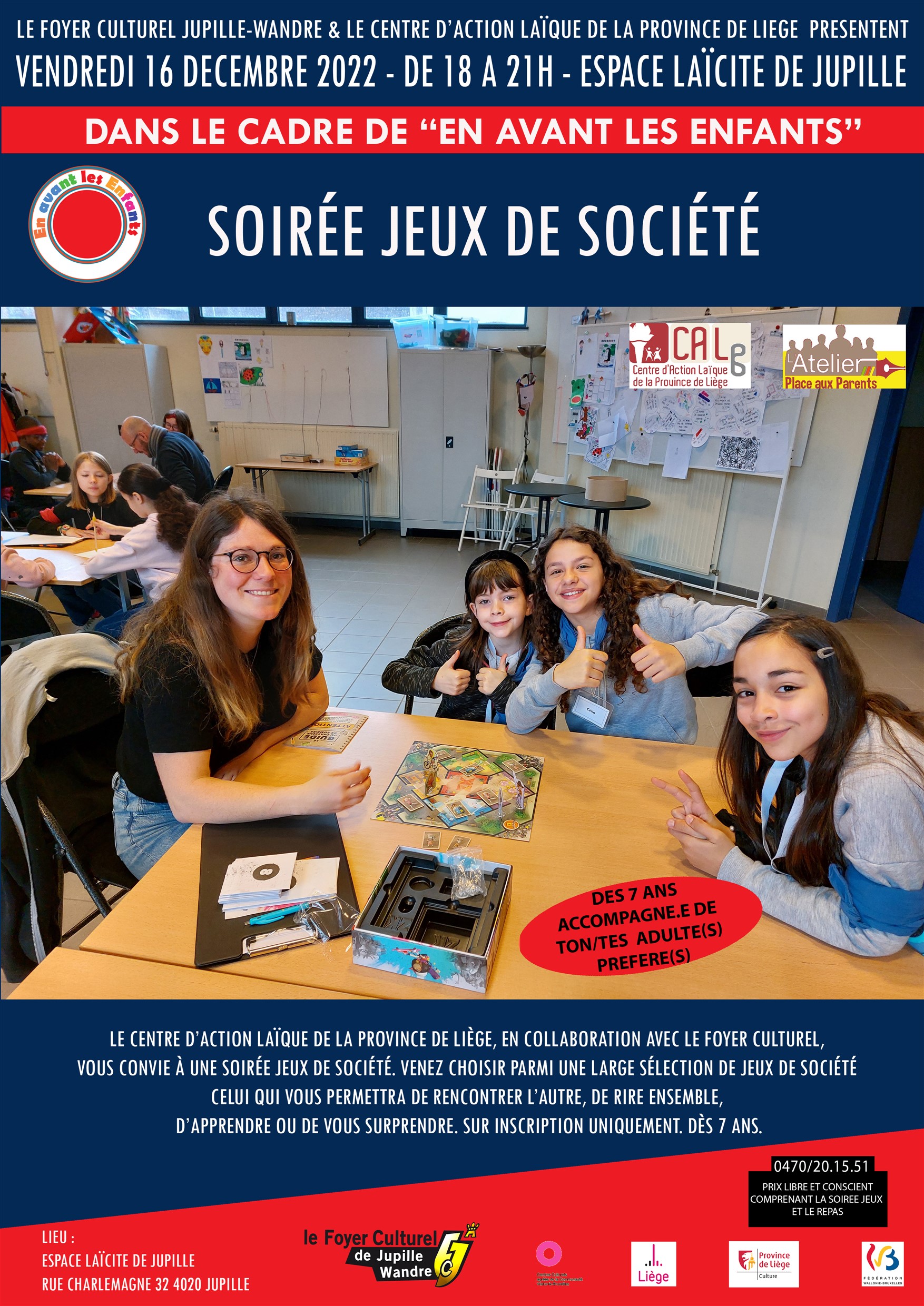 Soirée Jeux de Société à l'Espace Laïcité de JUPILLE