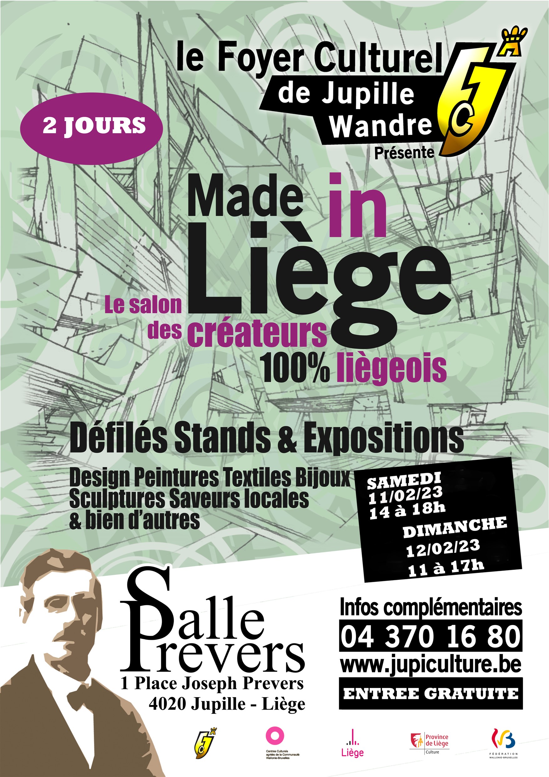 MADE IN LIÈGE - CRÉATEURS 100% LIÉGEOIS à la Salle J Prévers de JUPILLE