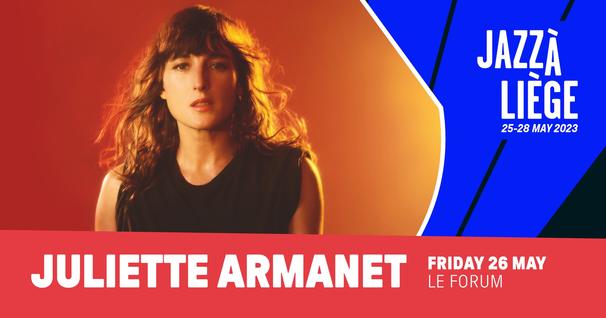 JULIETTE ARMANET le 26 mai au Jazz à Liège 2023 au Forum de LIEGE