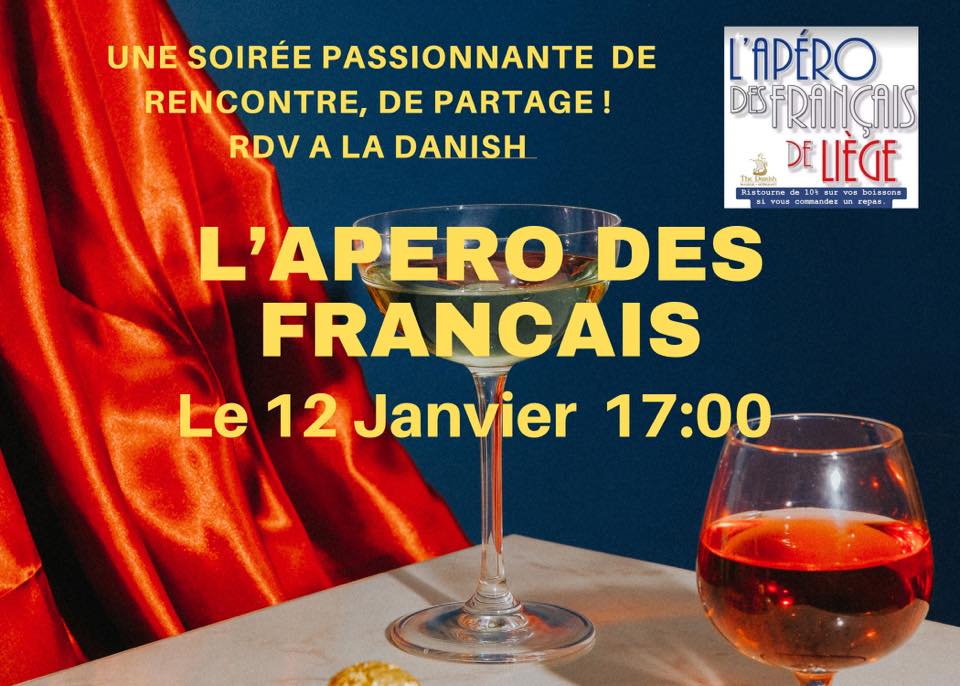 L’apéro des Français et de ses amis à la Danish Brasserie & Restaurant à LIEGE