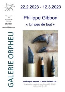 La Galerie Orpheu expose Philipe Gibbon