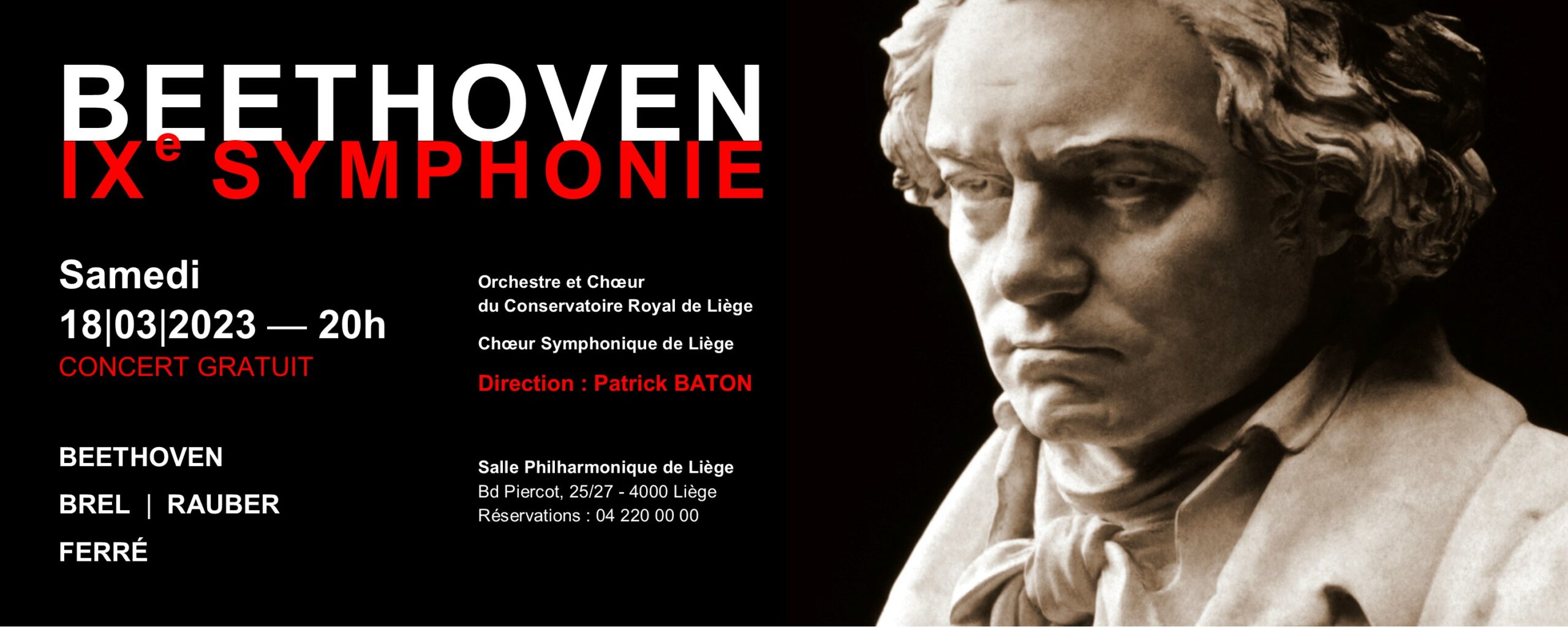Session d'Orchestre : IXe Symphonie de Beethoven à la Salle Philarmonique à LIEGE