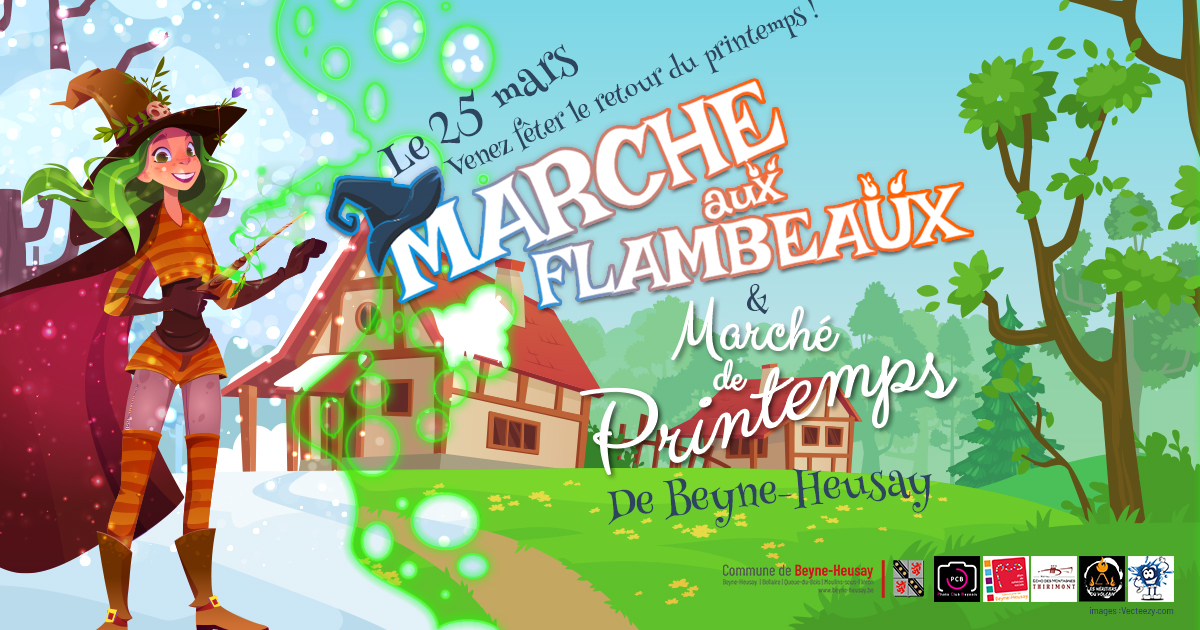 Marche aux flambeaux et Marché de printemps Beyne-Heusay à l'Ecole communale de Beyne-Heusay Centre