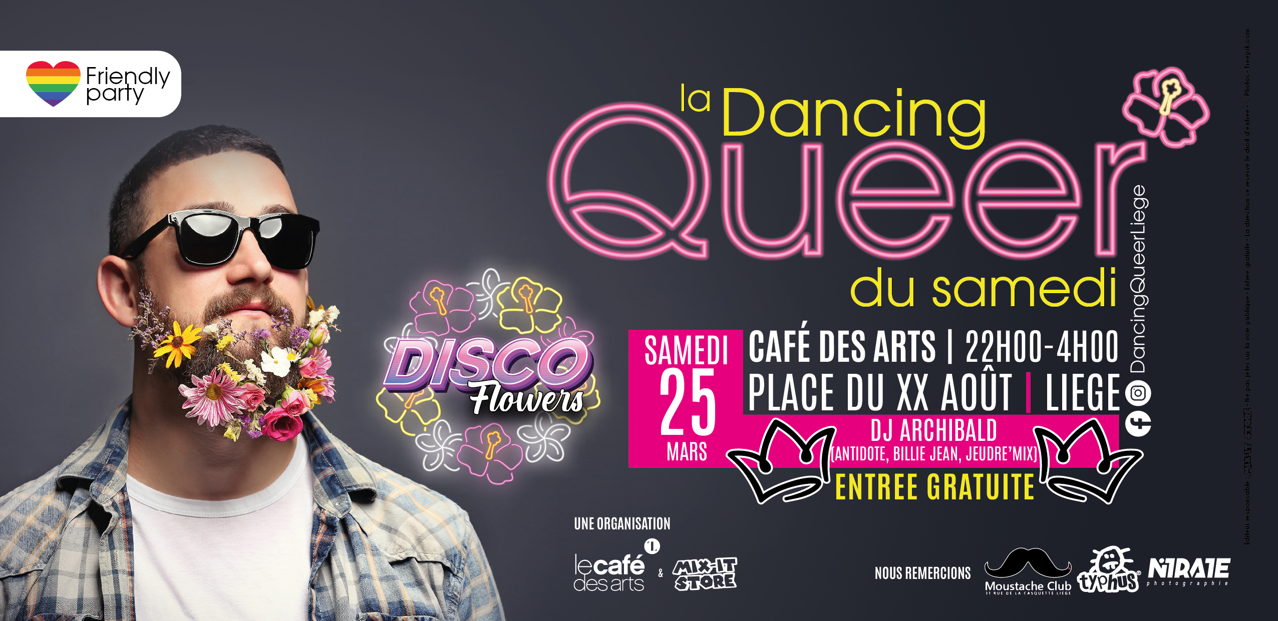 Dancing Queer - Disco Flowers à la Dancing Quer de LIEGE