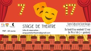 Stage de théâtre (par l'Atelier théâtre de Janguy) au Centre culturel de Saint-Georges-sur-Meuse