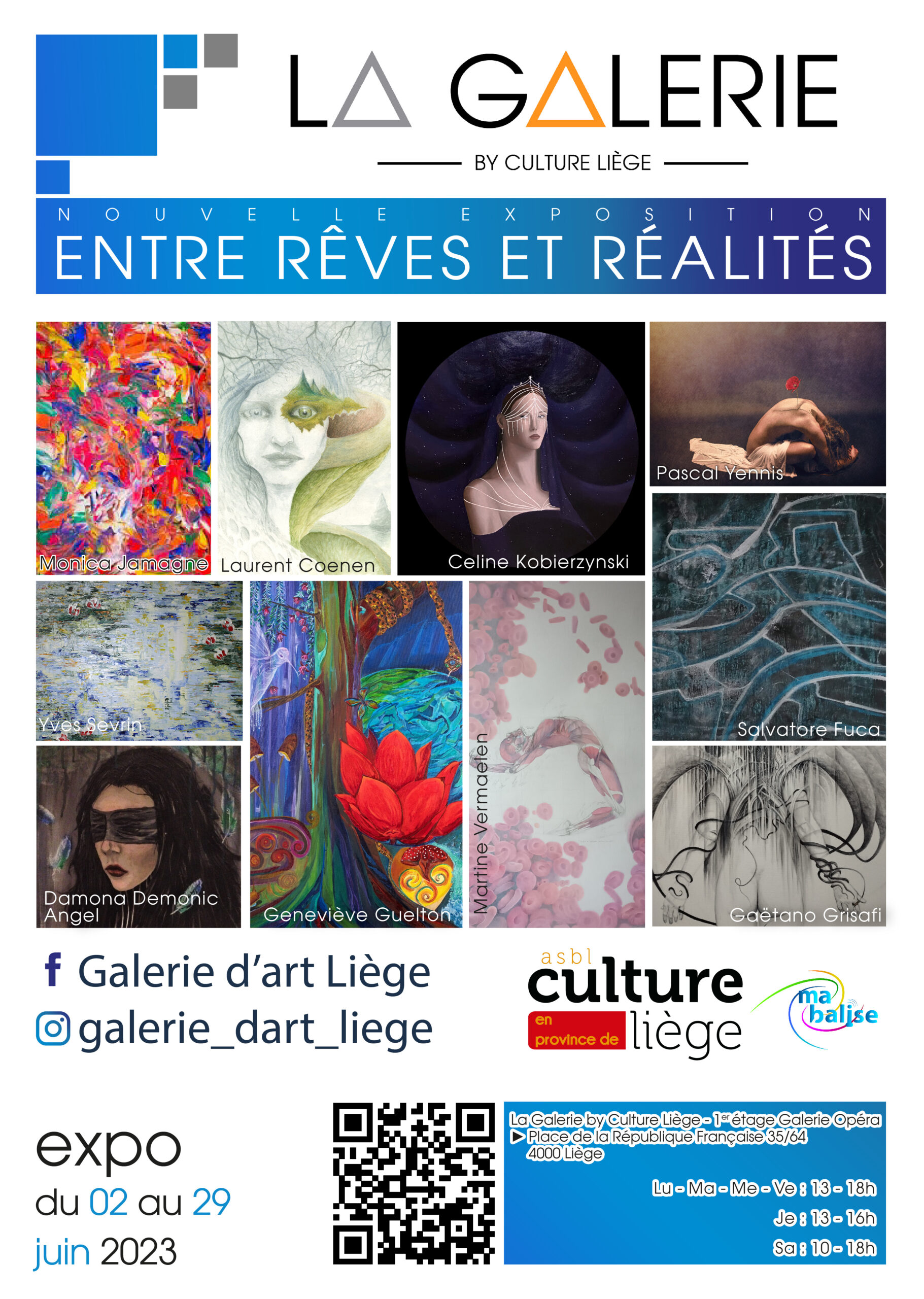 « Entre Rêves Et Réalités » à la Galerie d'Art Liège By Culture Liège