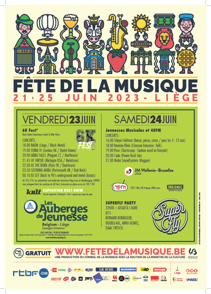 Fête de la Musique à l'Auberge de Jeunesse de LIEGE (Georges Simenon)