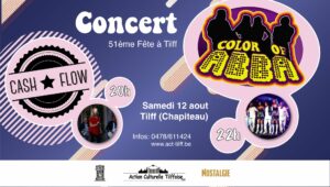 Concert avec Cash Flow & Color of Abba (Fête à Tilff)