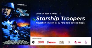 Projection gratuite en plein air : Starship Troopers de Paul Verhoeven, 1998 au Parc de la Boverie à LIEGE