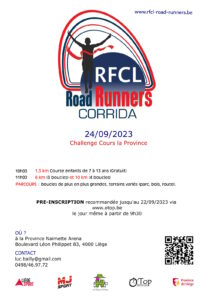 Corrida RFCL Roadrunners au Complexe sportif de Naimette-Xhovémont