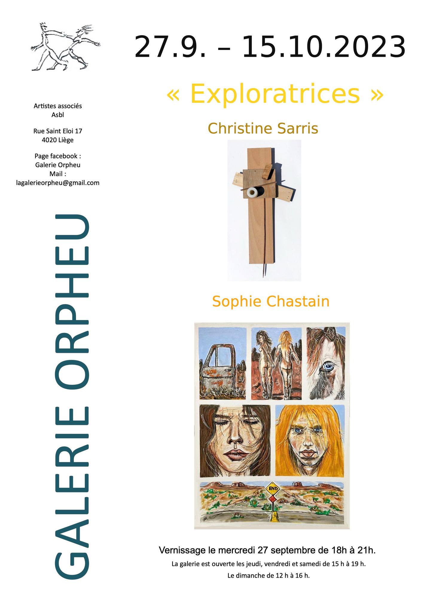 La Galerie Orpheu expose Christine Sarris & Sophie Chastain