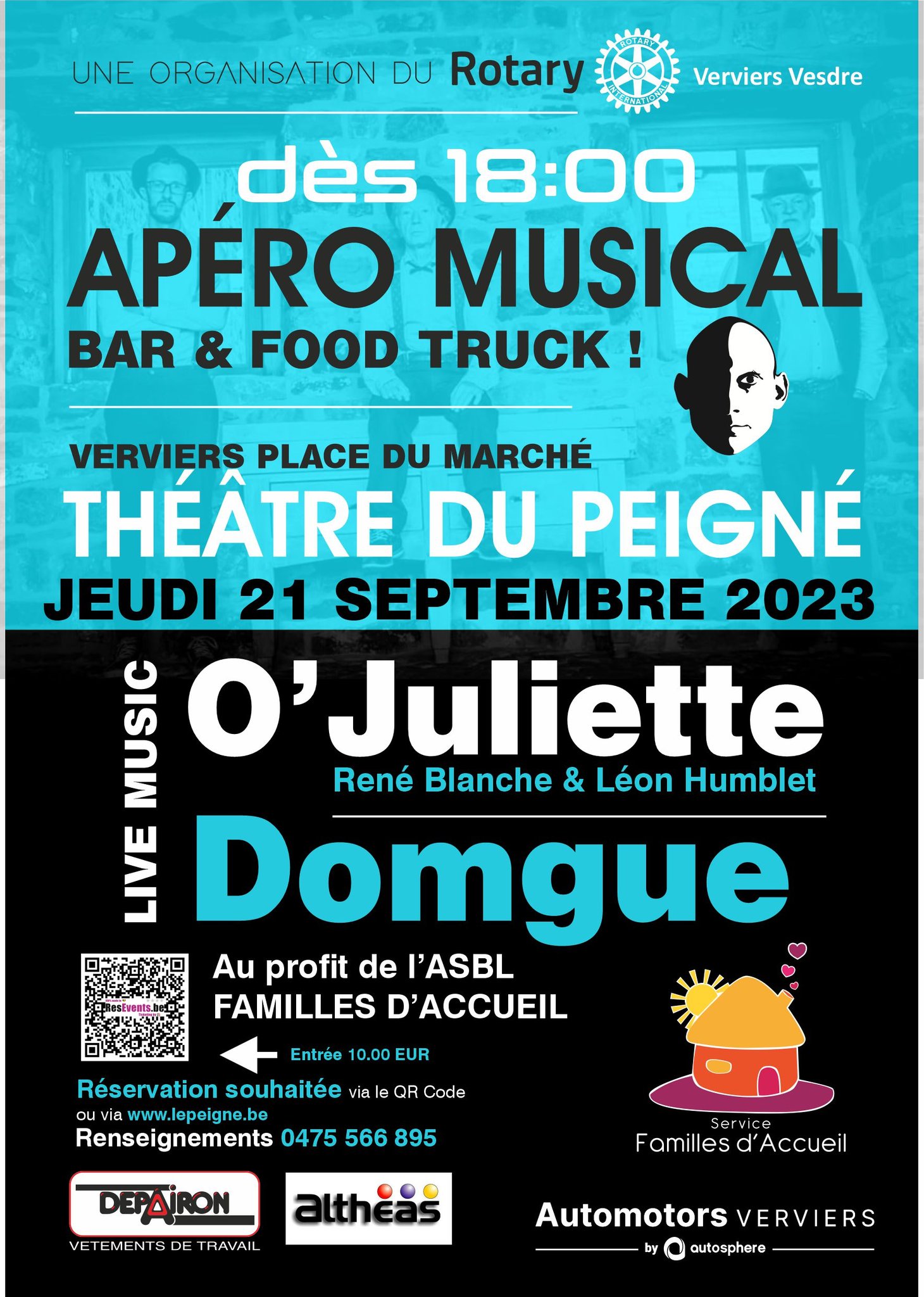 Apéro Musical - Bar & Food Truck au Théâtre du Peigné de VERVIERS