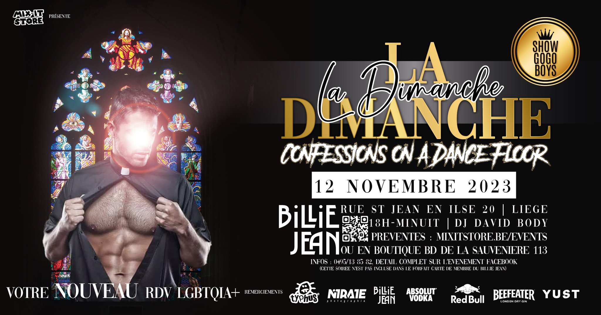 La Dimanche | Confession to a dance floor au Billie Jea, à LIEGE