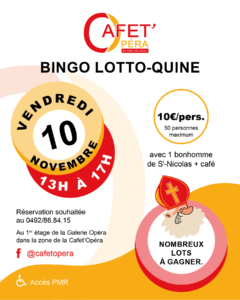 Bingo - Lotto à La Cafet Opéra à LIEGE