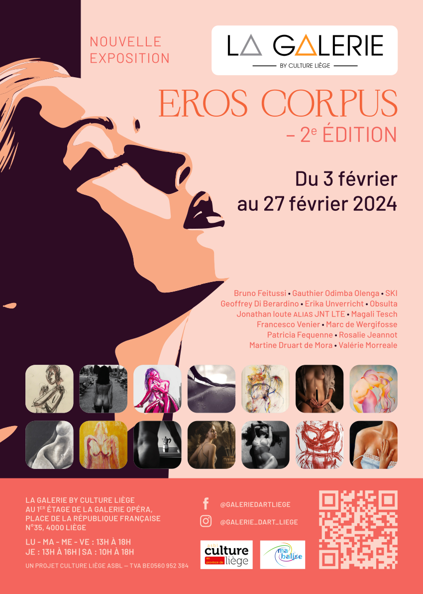 Eros Corpus (2ème Edition) à L a galerie d'art Liège By Culture Liège ASBL