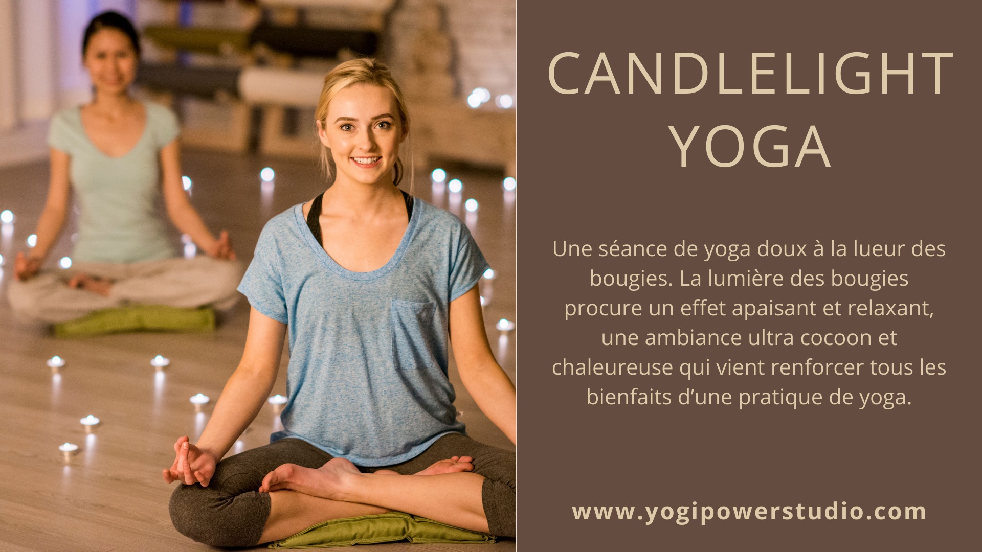 Candlelight Yoga chez Yoi Power Studio à LIEGE