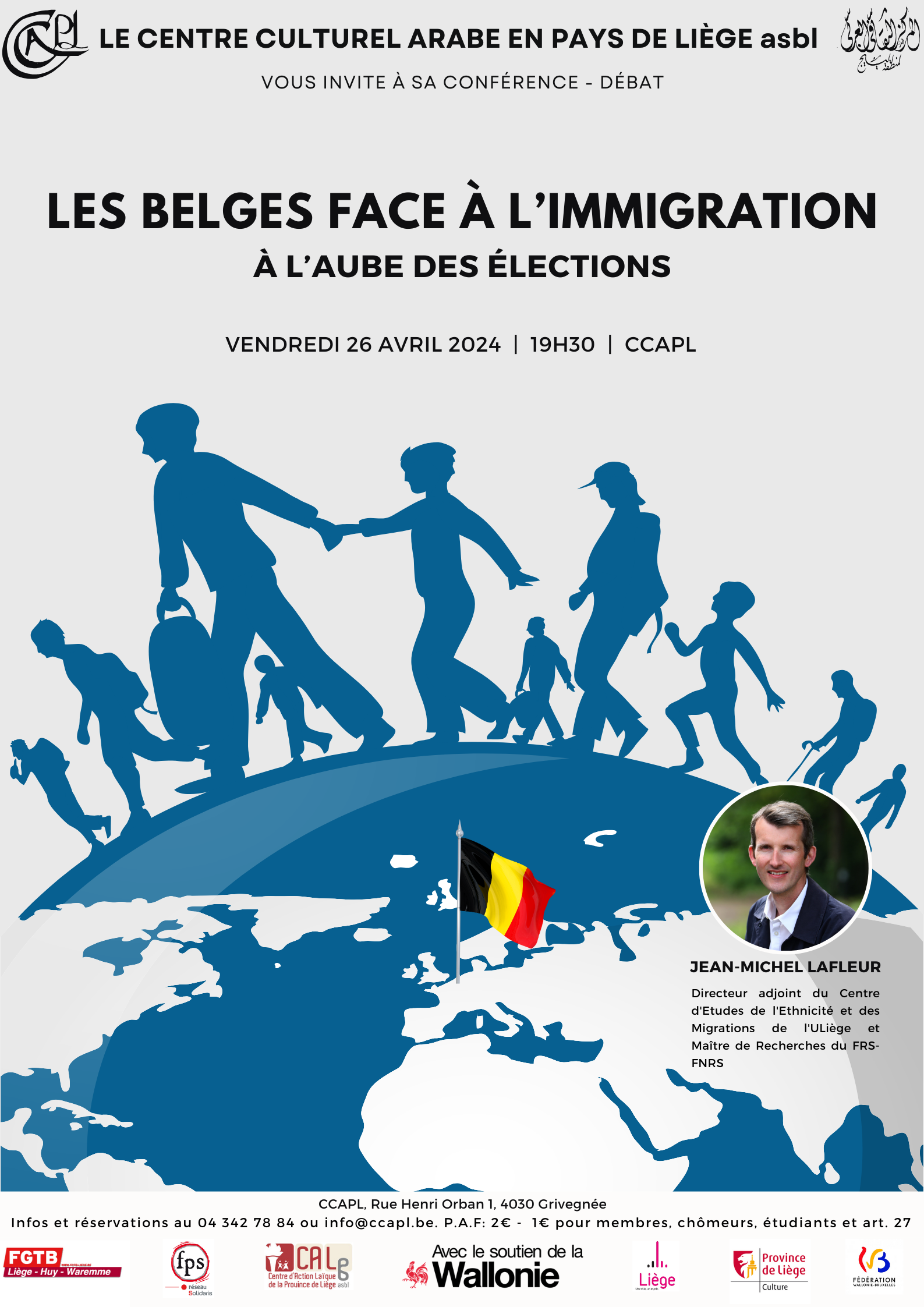 Conférence-débat - Les Belges face à l’immigration au CCAPL à GRIVEGNÉE