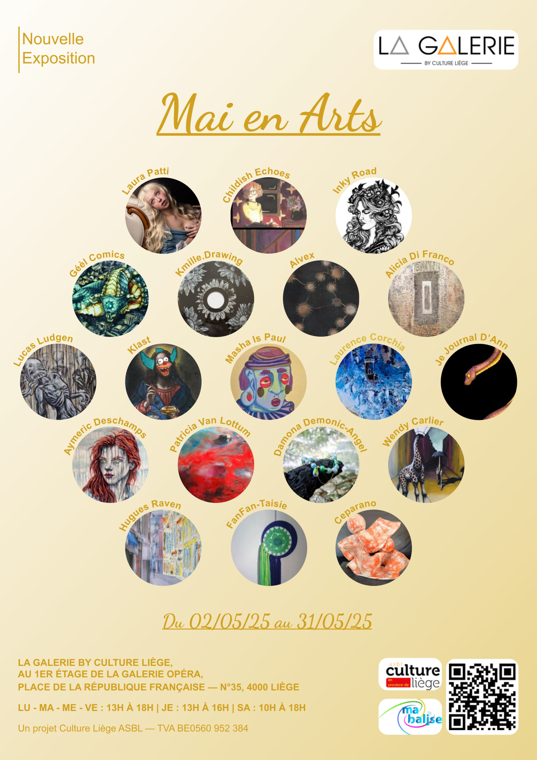 Vernissage : Exposition - «Mai en Arts»