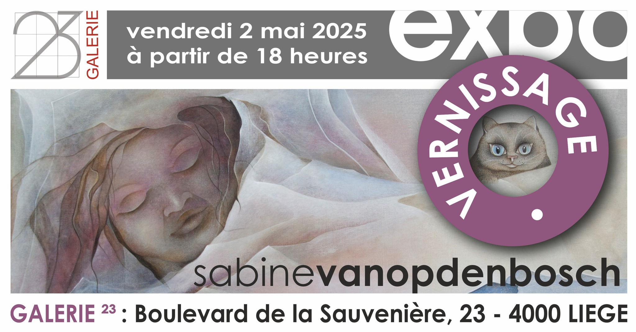 Exposition : La Galerie 23 vous présente l'exposition "La Planète de Sabine" par Sabine VAN OP DEN BOSCH