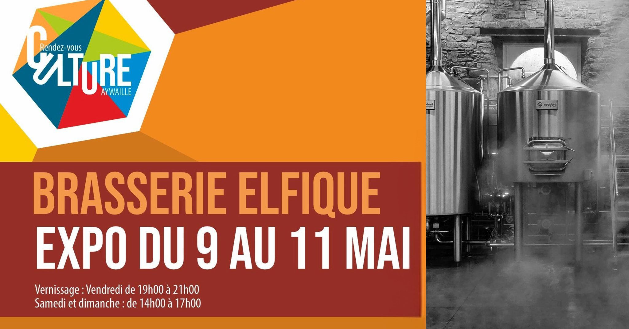 Vernissage : Rendez-vous culture organisé à la Brasserie Elfique à AYWAILLE