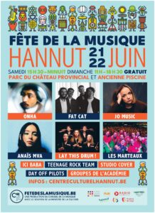 Affiche Fête de la Musique 2025 à Hannut