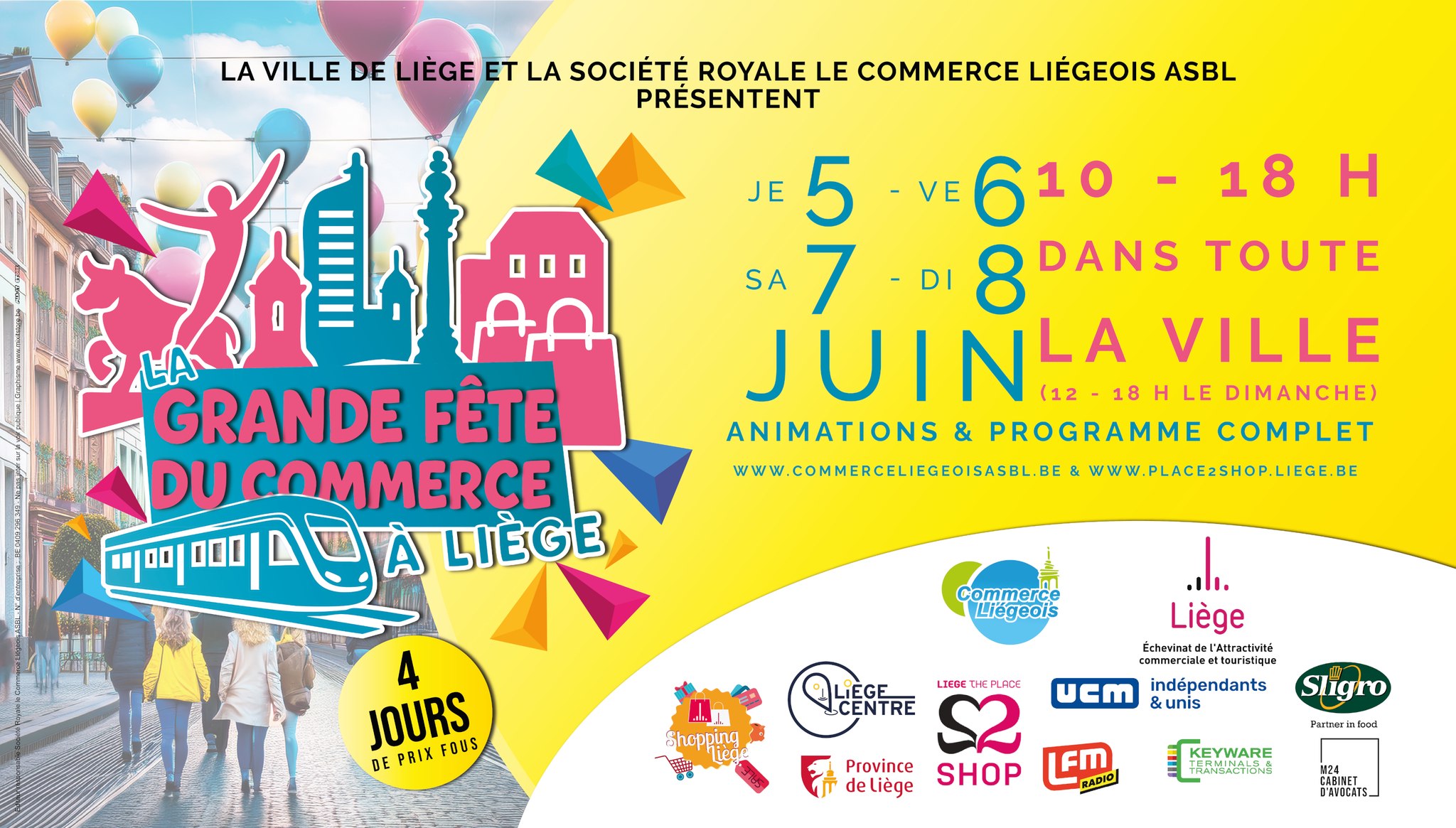 Evènement commercial : Grande Fête du Commerce à Liège 2025