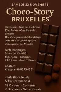 Découvertes - Choco-Story Bruxelles avec le Walclub