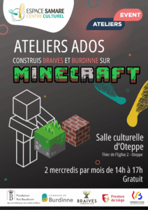 Ateliers ados : Construis Braives et Burdinne sur Minecraft