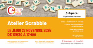 SCRABBLE à la Cafet'Opéra à LIEGE