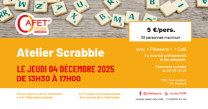 SCRABBLE à la Cafet'Opéra à LIEGE