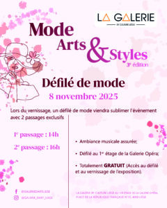 Défilé de Mode dans La Galerie Opéra à LIEGE (au 1er étage)