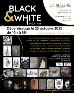 Dvernissage de l'exposition Black & White (3ème Edition) à La Galerie d'art La Galerie d'art Liège By Culture Liège ASBL
